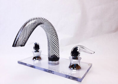 Black Cane Glass Faucet