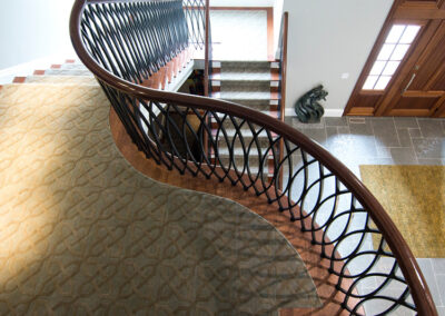 Curved Custom Metal Residential Railing