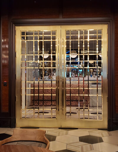 Double Brass Doors