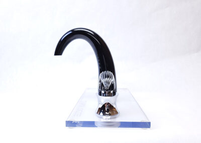 Smooth Black Glass Faucet