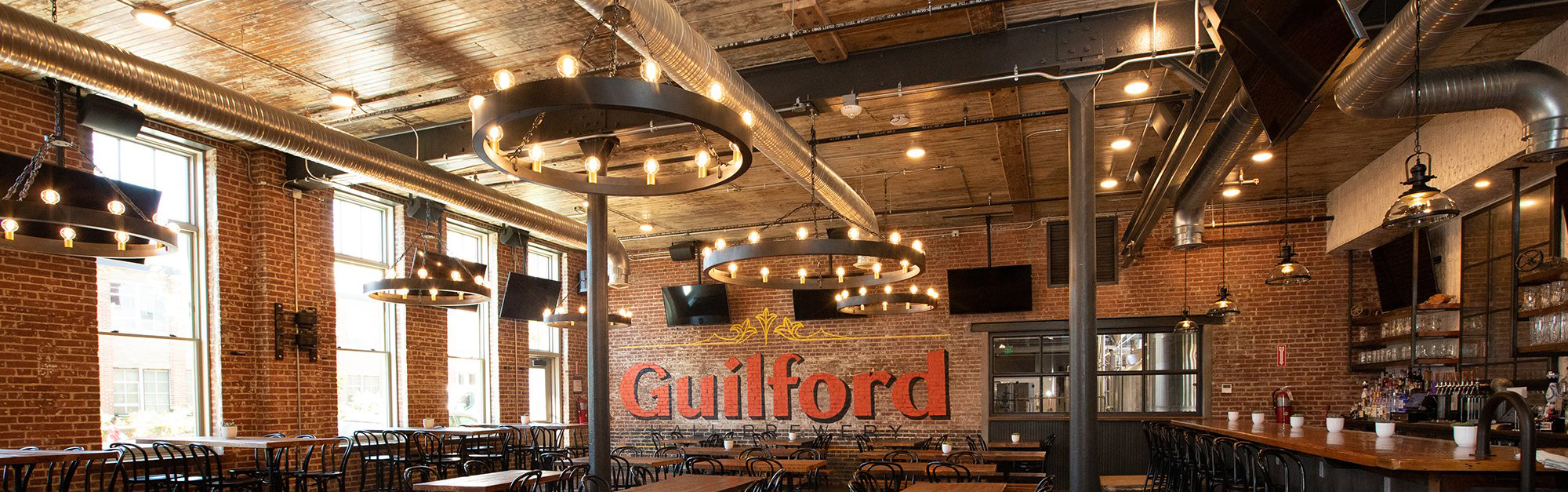Guilford Hall Brewery Lighting