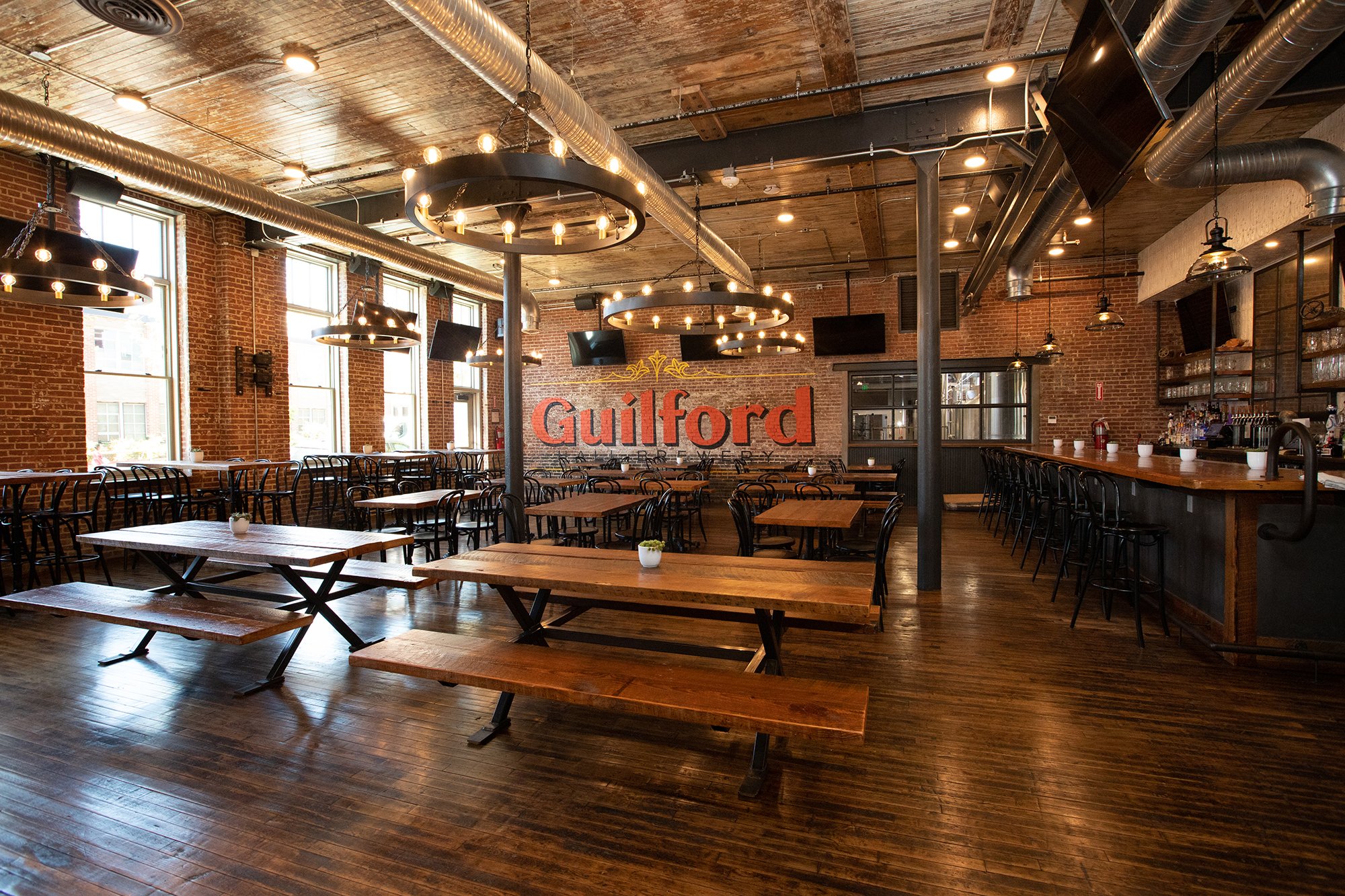 Guilford Hall Brewery Lighting