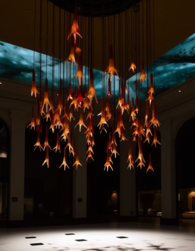 Large Lobby Lighting AI Design by Magma Build Studios