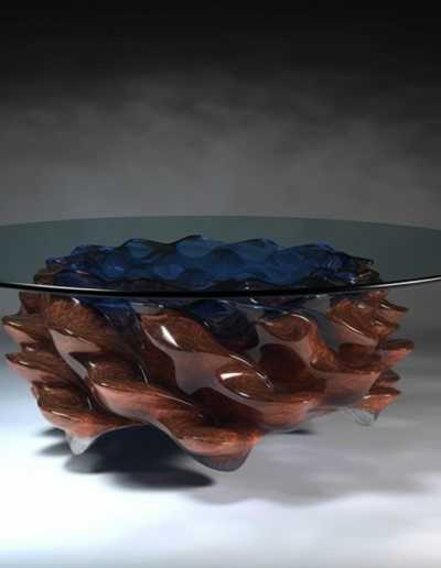 Sculptural Table AI Design by Magma Build Studios