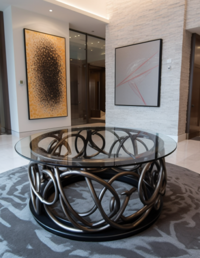 Grand Foyer Table AI Design by Magma Build Studios