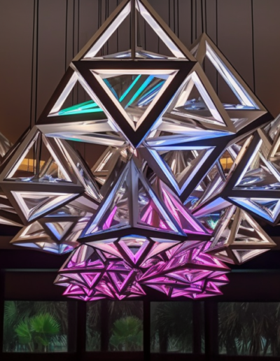 Large Lobby Lighting AI Design by Magma Build Studios