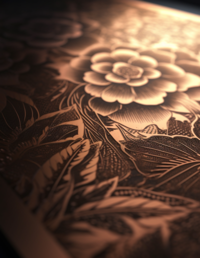 Bronze Engraving AI Design by Magma Build Studios