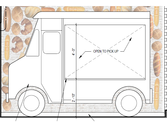 Rendering of a custom installation